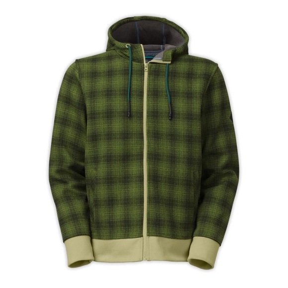 The North Face Mens Sage Green Outbound Full Zip Hooded Jacket 2XLarge